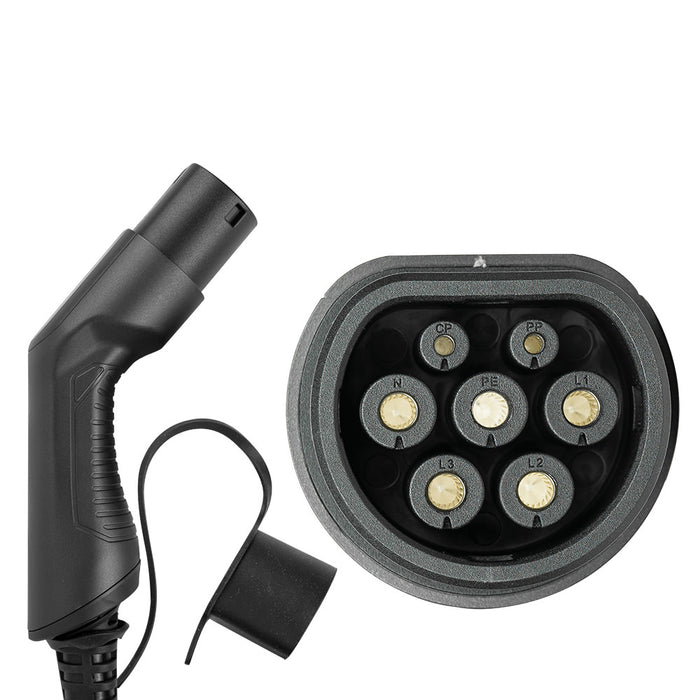 CABLE DE CARGA PARA COCHE ELÉCTRICO, 11KW, 16 A, TIPO 2 A TIPO 2 (TRIFÁSICO)