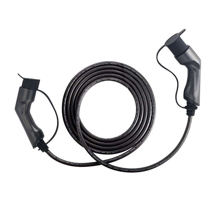CABLE DE CARGA PARA COCHE ELÉCTRICO, 11KW, 16 A, TIPO 2 A TIPO 2 (TRIFÁSICO)