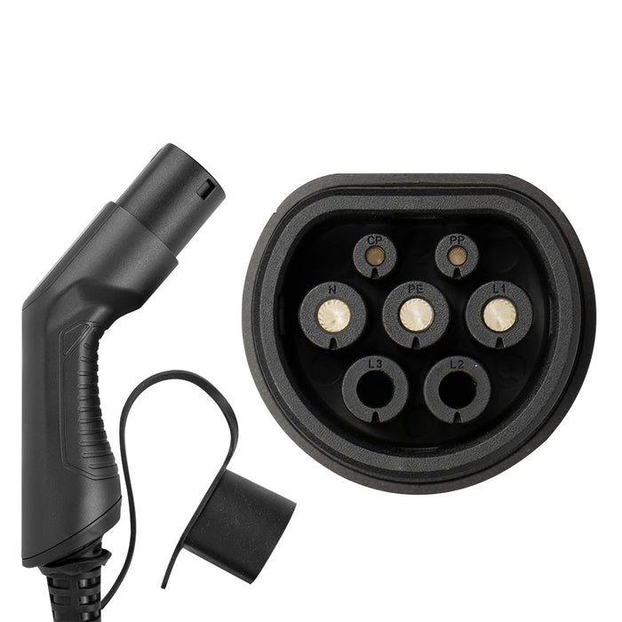 CABLE DE CARGA PARA COCHE ELÉCTRICO, 7.5KW, 32 A, TIPO 2 A TIPO 2 (MONOFÁSICO)