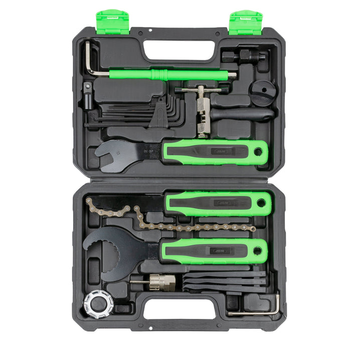 ESTUCHE DE HERRAMIENTAS PARA REPARACIÓN DE BICICLETA 20 PCS