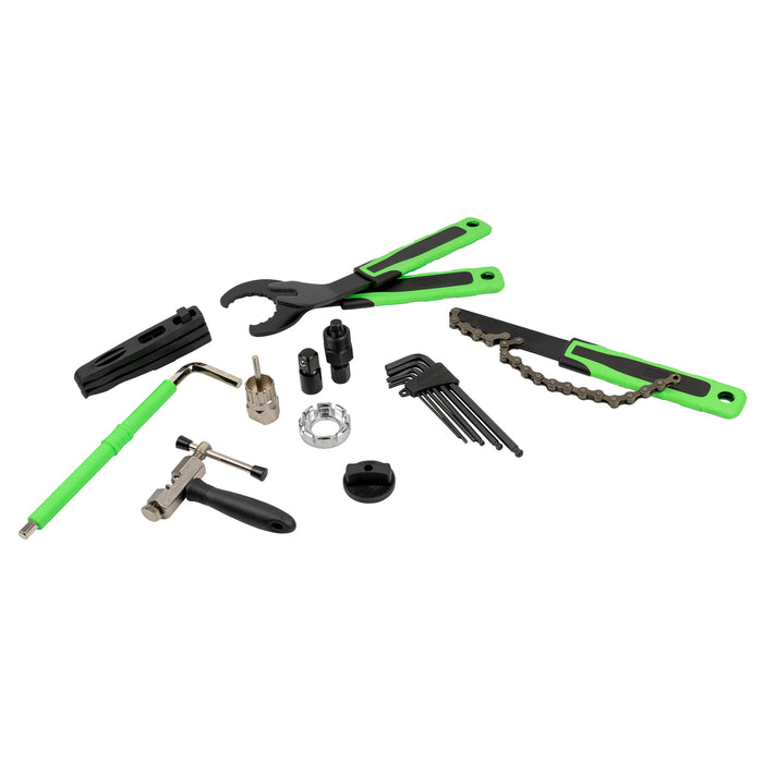 ESTUCHE DE HERRAMIENTAS PARA REPARACIÓN DE BICICLETA 20 PCS