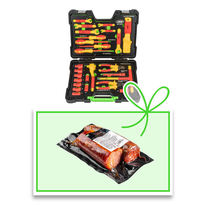 MALETÍN DE HERRAMIENTAS AISLADAS VDE 26 PCS + SET DE EMBUTIDO