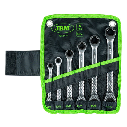 SET DE 6 LLAVES CON TRINQUETE