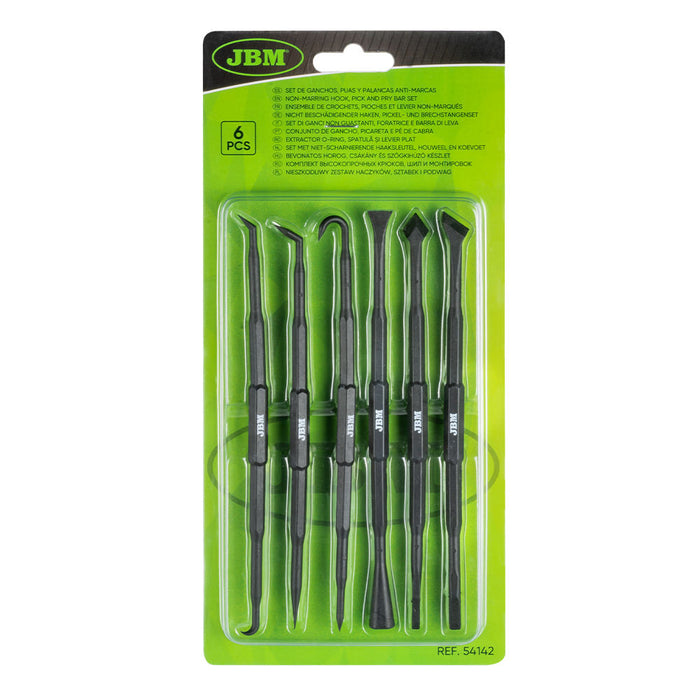 SET DE GANCHOS, PUAS Y PALANCAS ANTIMARCAS (6 PCS)