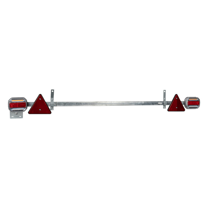 TELESCOPIC TRAILER LIGHT BOARD WITH 2 LED LIGHTS AND 2 REFLECTORS
