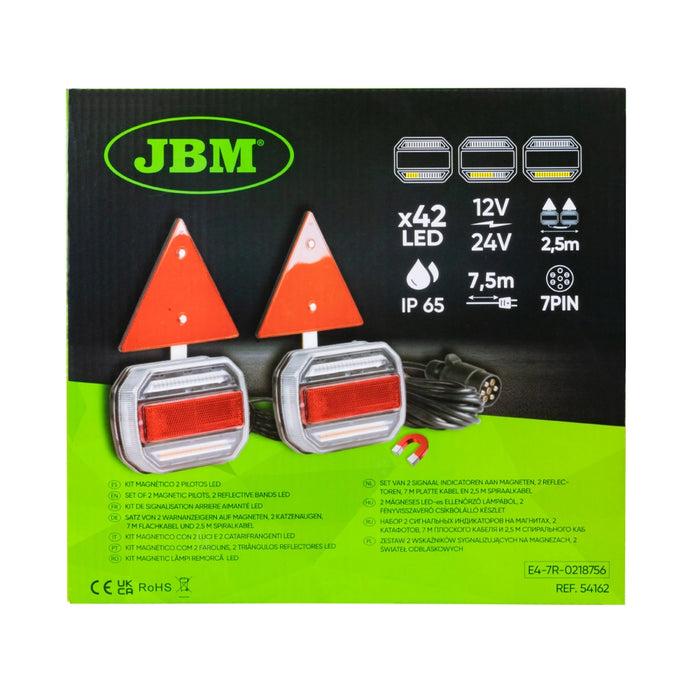 KIT MAGNÉTICO CON 2 PILOTOS LED Y 2 CATAREFLECTANTES