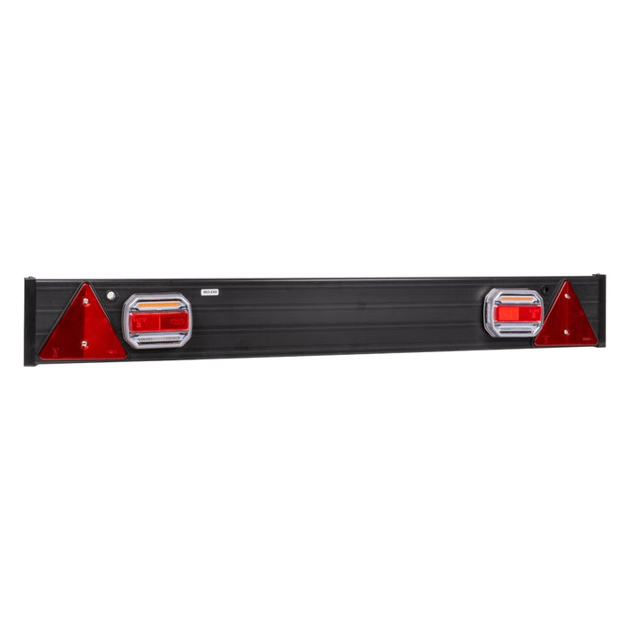 BARRA PARA REMOLQUE CON 2 PILOTOS LED Y 2 CATAREFLECTANTES