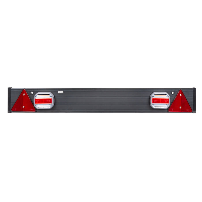 BARRA PARA REMOLQUE CON 2 PILOTOS LED Y 2 CATAREFLECTANTES