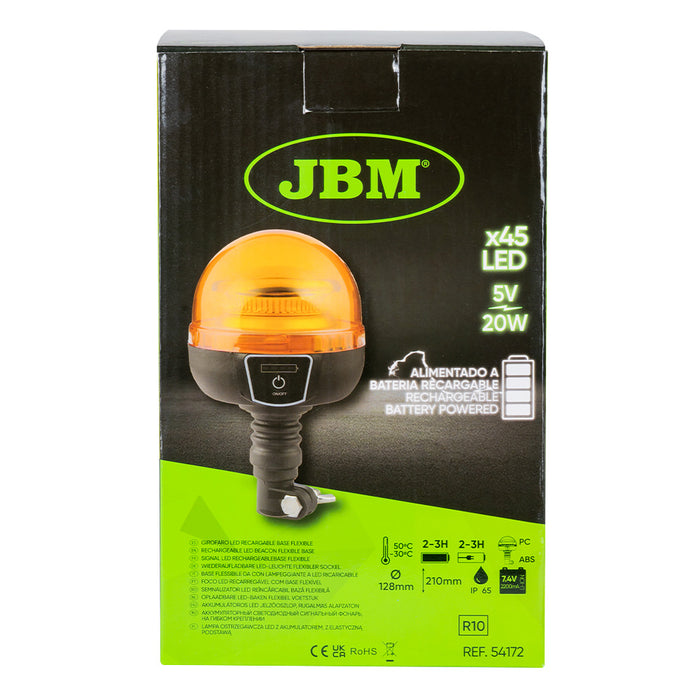 GIROFARO LED RECARGABLE BASE FLEXIBLE