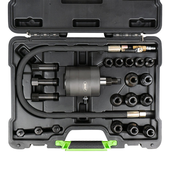 EXTRACTOR DE INYECTORES NEUMÁTICO + JUEGO DE 3 ADAPTADORES + PISTOLA DE IMPACTO 1/2" 1000NM