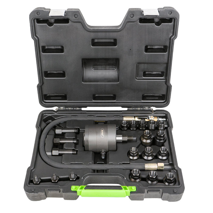 EXTRACTOR DE INYECTORES NEUMÁTICO + JUEGO DE 3 ADAPTADORES + PISTOLA DE IMPACTO 1/2" 1000NM