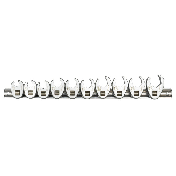 SET DE 10 LLAVES CROWFOOT DE 3/8