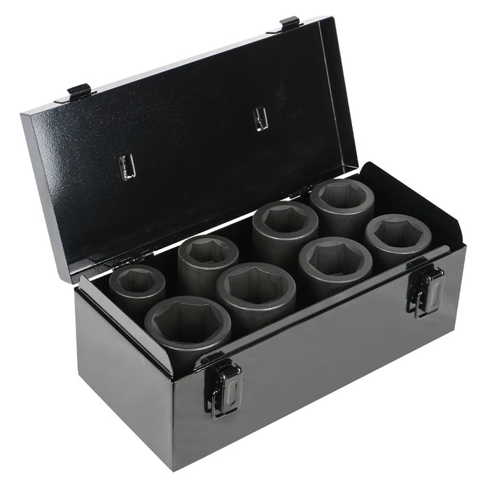 SET OF 8 DEEP 1" IMPACT SOCKETS