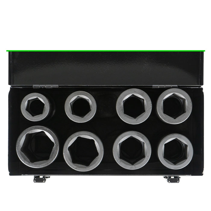 SET DE 8 VASOS DE IMPACTO DE 1" LARGOS
