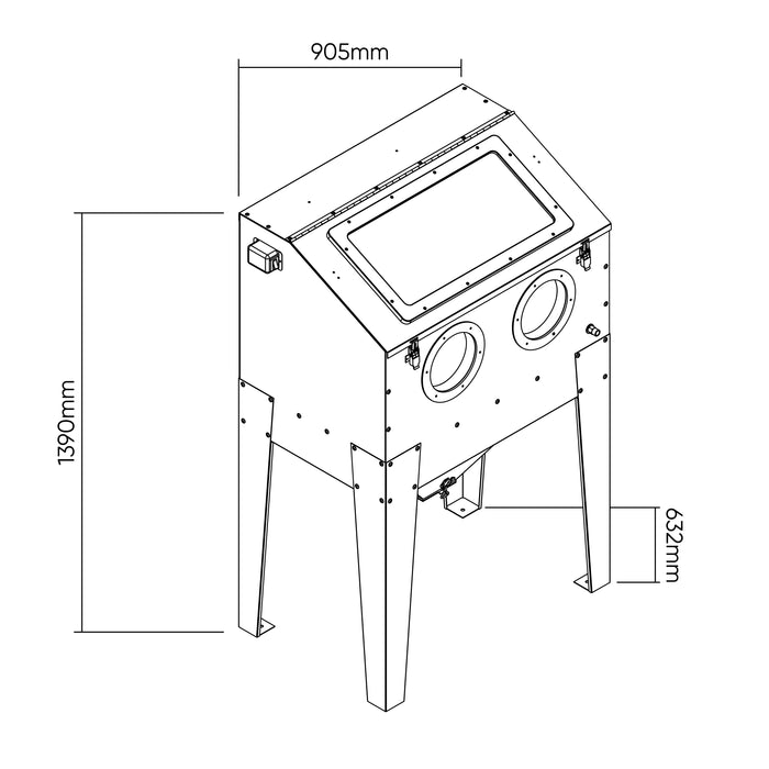 CABINE DE SABLAGE 220L