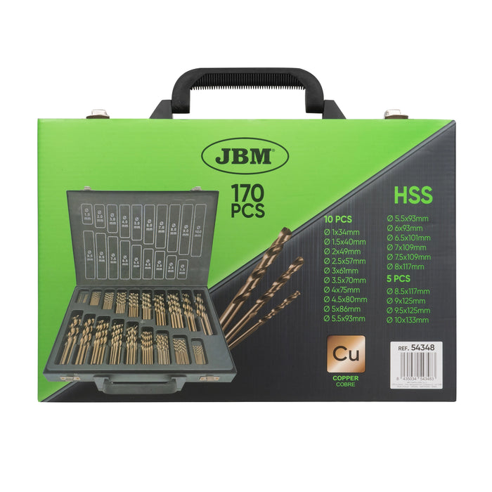 ESTUCHE DE BROCAS HELICOIDALES 1-10MM COBALTO