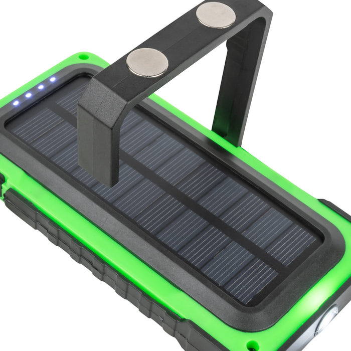 FARO LED PORTÁTIL CON BASE IMANTADA SOLAR RECARGABLE - 800LM