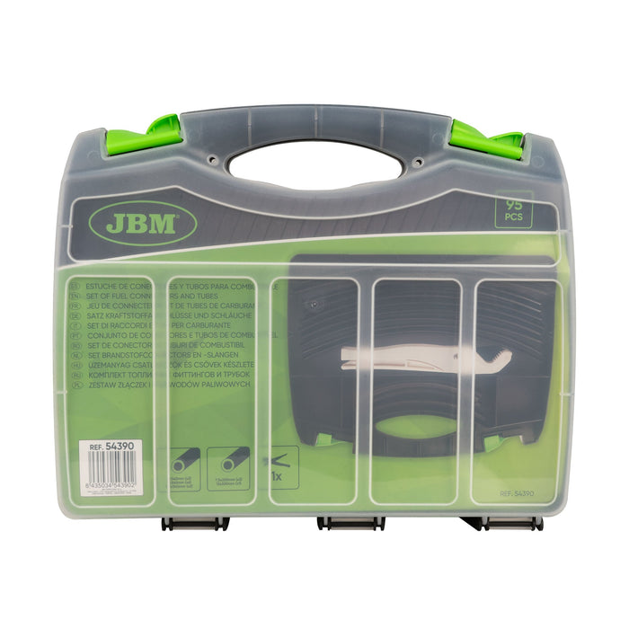 ESTUCHE DE CONECTORES Y TUBOS PARA COMBUSTIBLE 95PCS