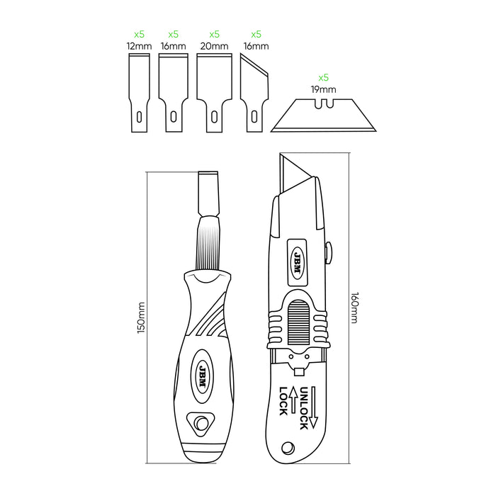 UTILITY KNIFE AND SCRAPER SET