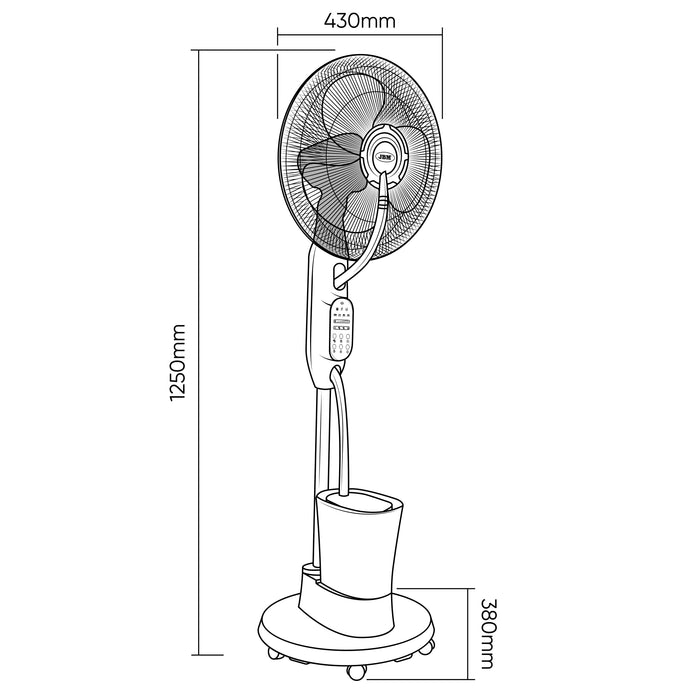 VENTILADOR PULVERIZADOR DE AGUA 75W
