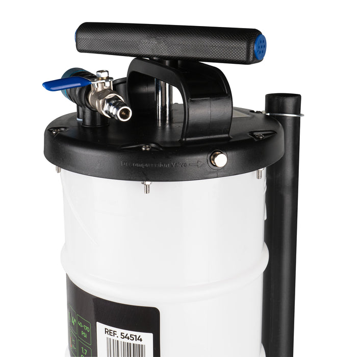 6.5L PNEUMATIC/MANUAL OIL BLEEDER PUMP
