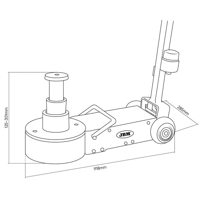 TELESCOPIC AIR-HYDRAULIC JACK 15/25/40T