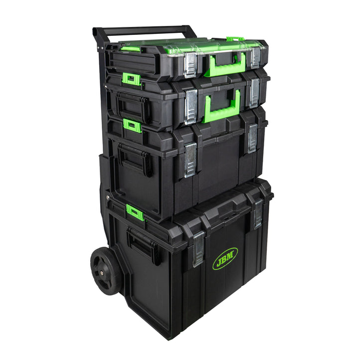 CARRO MODULAR + PISTOLA DE IMPACTO 1/2" 1000NM + AMOLADORA ÁNGULAR Y TALADRO + MINI LÁMPARA LED