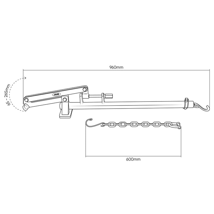 UNIVERSAL SHAFT LEVER WITH CHAIN