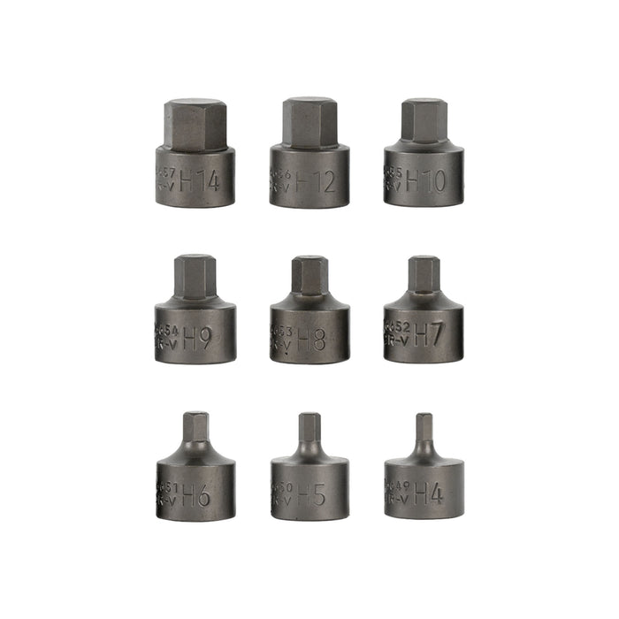 9-PIECE 3/8" DRIVE SHORT ALLEN BIT SOCKET SET