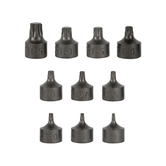 10-PIECE TORX BIT SOCKET SET 3/8" DRIVE