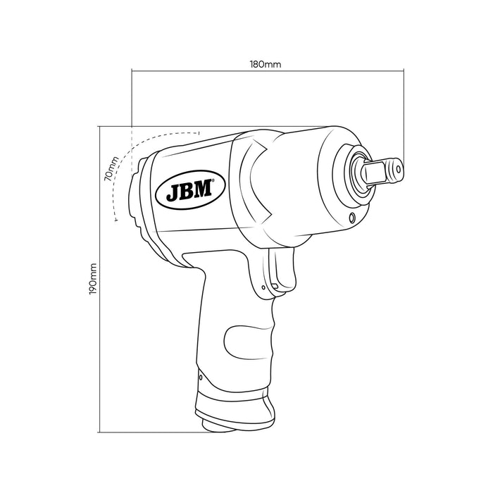 PISTOLET À CHOCS MINI 1/2" 2247NM