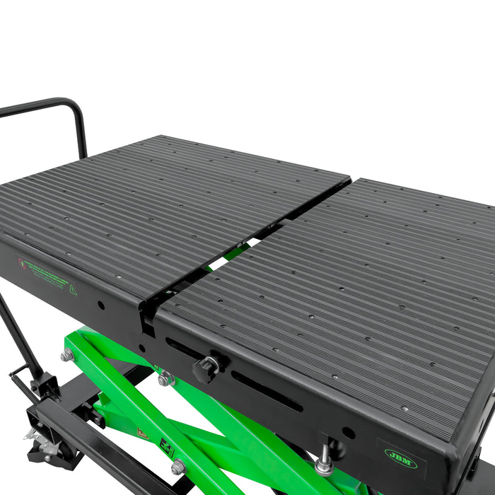 CARRO DE HERRAMIENTAS 7 CAJONES VERDE ESPECIAL VDE + MESA HIDRÁULICA PARA BATERÍAS