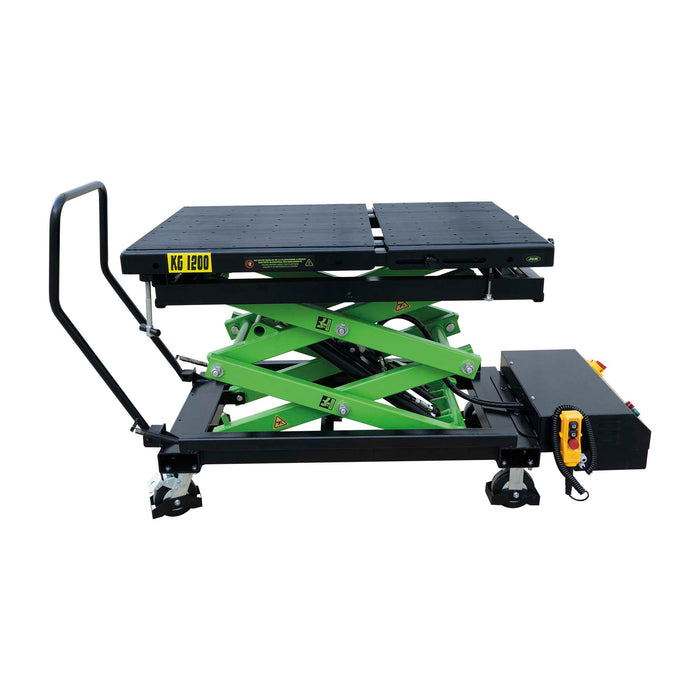 TABLE ÉLÉVATRICE HYDRAULIQUE POUR BATTERIES DE VÉHICULES ÉLECTRIQUES SANS SUPPORTS 1200KG
