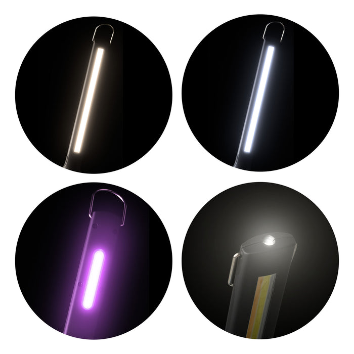 LÁMPARA LED ULTRAVIOLETA REGULABLE CON BASE IMANTADA ARTICULADA - 500LM