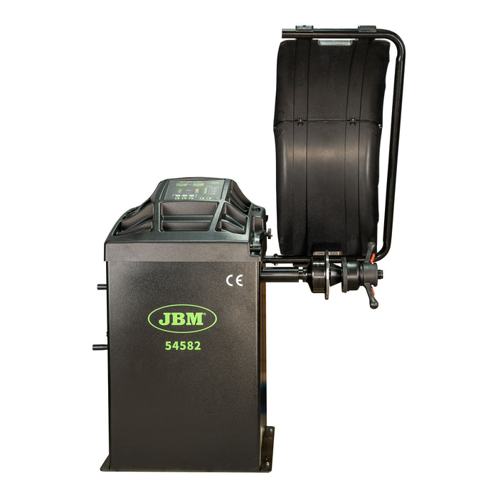 DESMONTADORA DE NEUMÁTICOS SEMIAUTOMÁTICA +  EQUILIBRADORA DE RUEDAS DIGITAL + SILLA GIRATORIA JBM