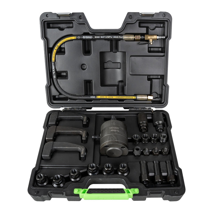 PACK 54587 EXTRACTEUR D'INJECTEURS PNEUMATIQUE + 51493 TESTEUR DE SYSTÈME D'INJECTION