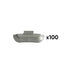 CAJA DE 100 CONTRAPESAS ZINC GRAPA 30GR. ESPECIAL LLANTA UNIVERSAL
