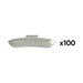 CAJA DE 100 CONTRAPESAS ZINC GRAPA 50GR. ESPECIAL LLANTA UNIVERSAL