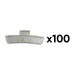 CAJA DE 100 CONTRAPESAS ZINC GRAPA 35GR. ESPECIAL LLANTA ALEACIÓN