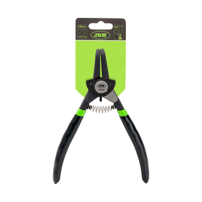 ALICATE SEEGER PARA EXTERIORES CON BOCA CURVA 7" 180MM