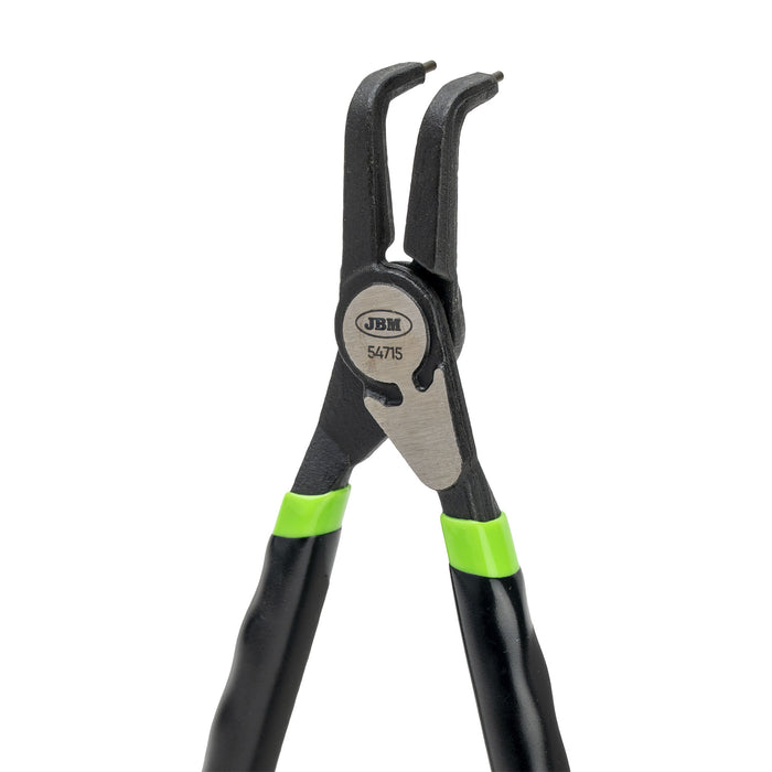 ALICATE SEEGER PARA INTERIORES CON BOCA CURVA 7" 180MM