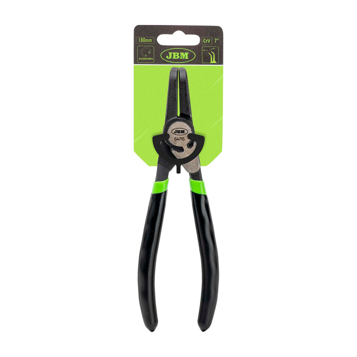ALICATE SEEGER PARA INTERIORES CON BOCA CURVA 7" 180MM