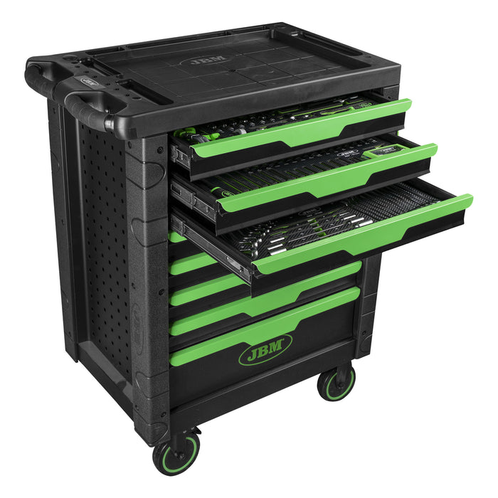 8-DRAWER TOOL CABINET EQUIPPED WITH 289 PIECES + COFFEE MAKER