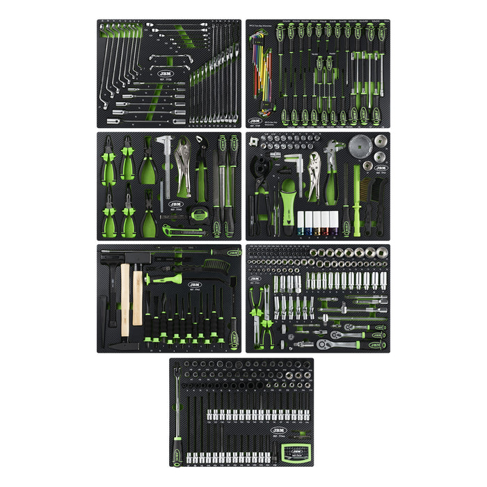 SERVANTE D'ATELIER 8 TIROIRS ÉQUIPÉE DE 289 OUTILS + CAFETIÈRE