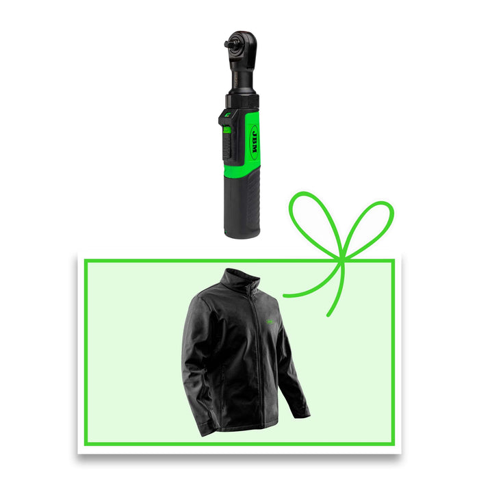 CARRACA DE 1/4" A BATERÍA - 3.6V CON CARGADOR + CHAQUETA L