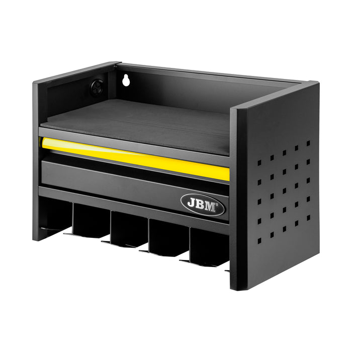 ESTANTE PARA ALMACENAMIENTO DE HERRAMIENTAS ELÉCTRICAS DE 3 NIVELES - AMARILLO