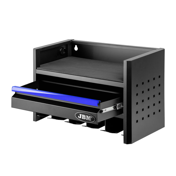 ESTANTE PARA ALMACENAMIENTO DE HERRAMIENTAS ELÉCTRICAS DE 3 NIVELES - AZUL