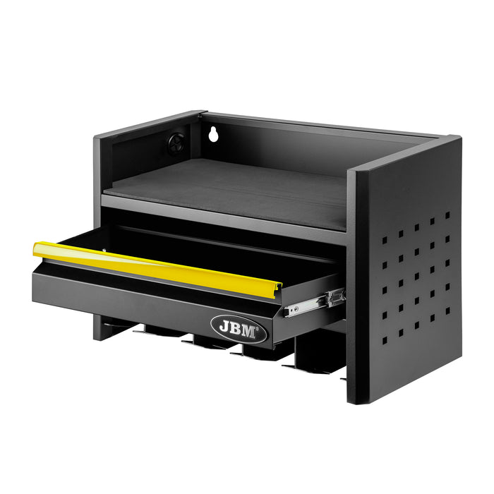ESTANTE PARA ALMACENAMIENTO DE HERRAMIENTAS ELÉCTRICAS DE 3 NIVELES - AMARILLO