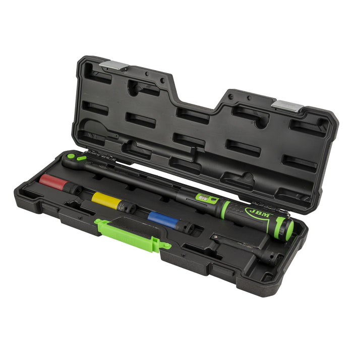 ESTUCHE DE HERRAMIENTAS DE 5 PIEZAS CON LLAVE DINAMOMÉTRICA 1/2" CON MIRILLA