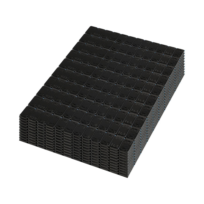 CAJA DE 100 CONTRAPESAS ADHESIVAS DE HIERRO 60GR (12X5G) NEGRO